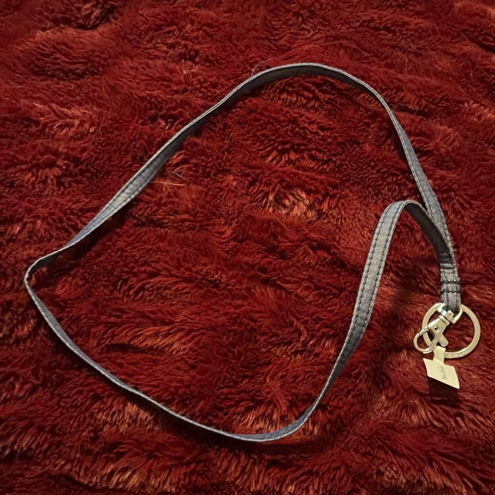 Vera Bradley denim lanyard